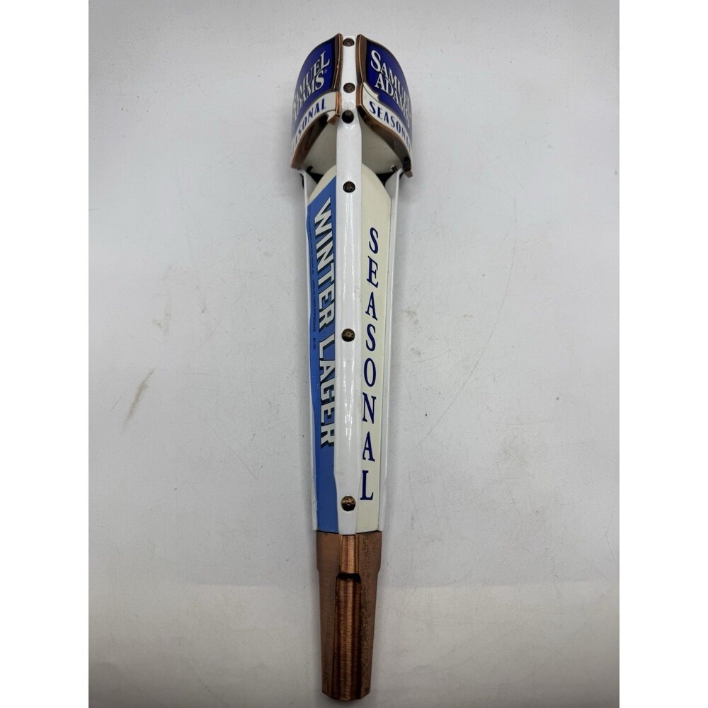 Samuel Adams Metal Beer Tap Handle Seasonal Interchangeable Labels Winter Lager